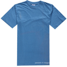 100% coton en couleur unie en couleur T-Shirts en blanc